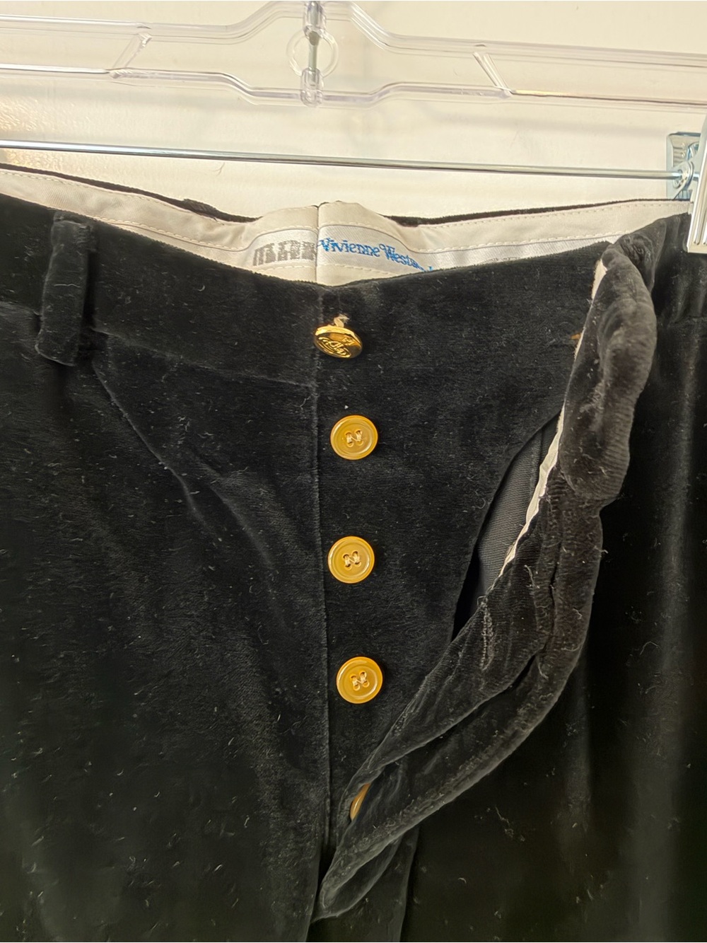 Vivienne Westwood Black Velvet Sport Coat with Gold Buttons - Picture 13 of 16